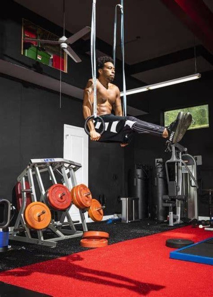 Luda during a workout session